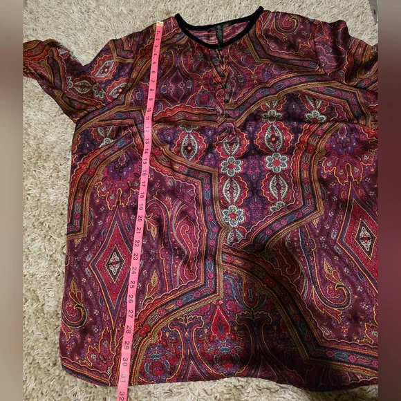 Lauren Ralph Lauren Multicolor Paisley Blouse - Picture 7 of 7